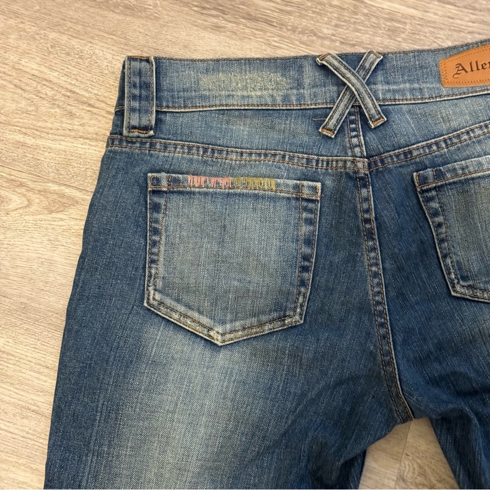 NEW ALLEN B (Schwartz) Embellished Cropped Boho Chic Jeans Size 29 RETAILS $695 - Picture 3 of 12